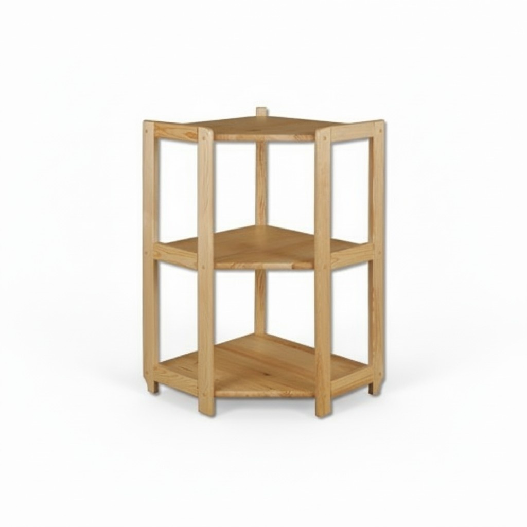 Eckregal Bücherregal Wohnzimmer Wand Regal Echtes Holz Regale Eckregale Büro Neu