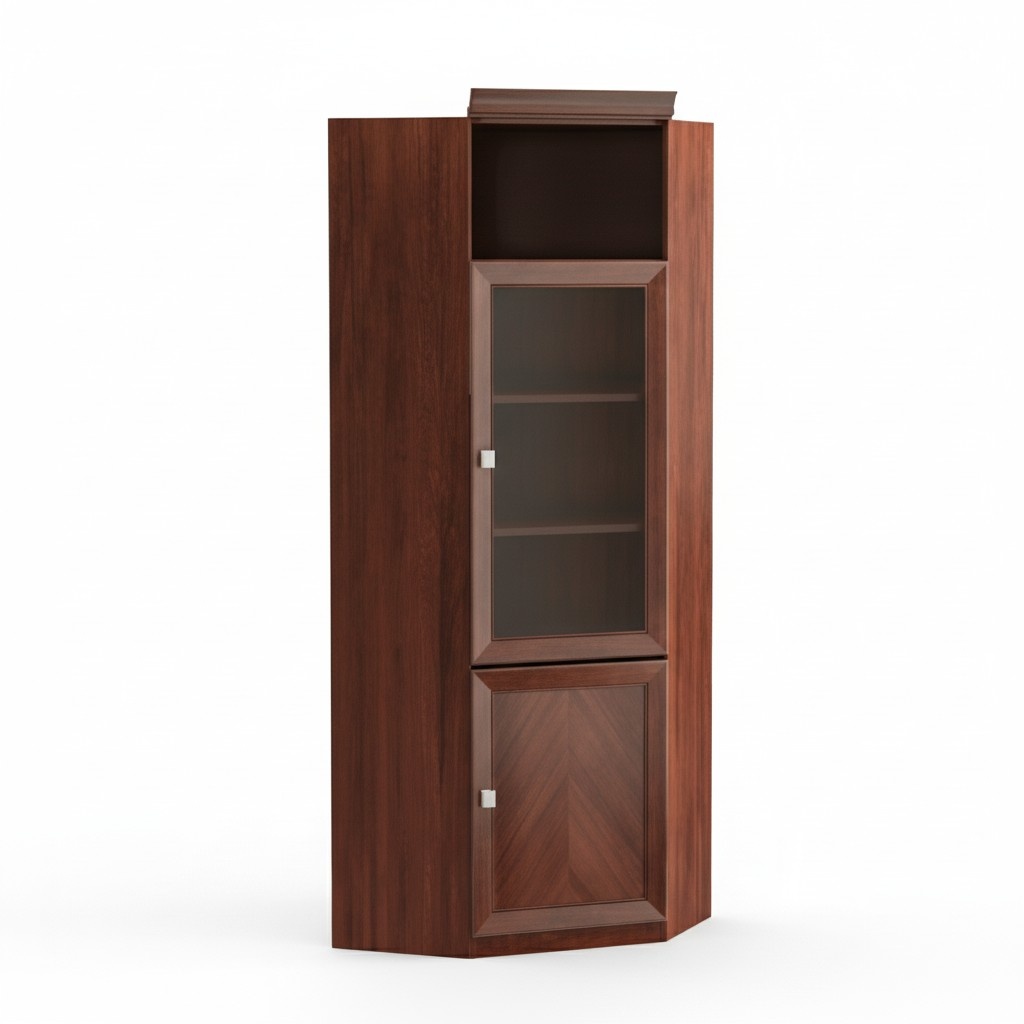 Eckschrank Schrank Holzschrank Bücherschrank Schrankkommode Büro Kleiderschrank