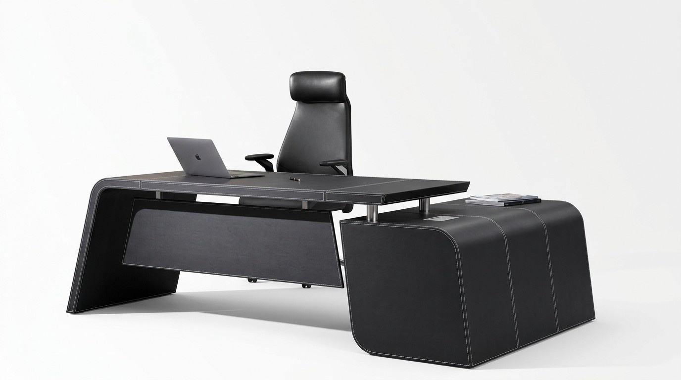 Eckschreibtisch Arbeits Schreib Büro Tisch Luxus Klasse Designer Möbel Tische