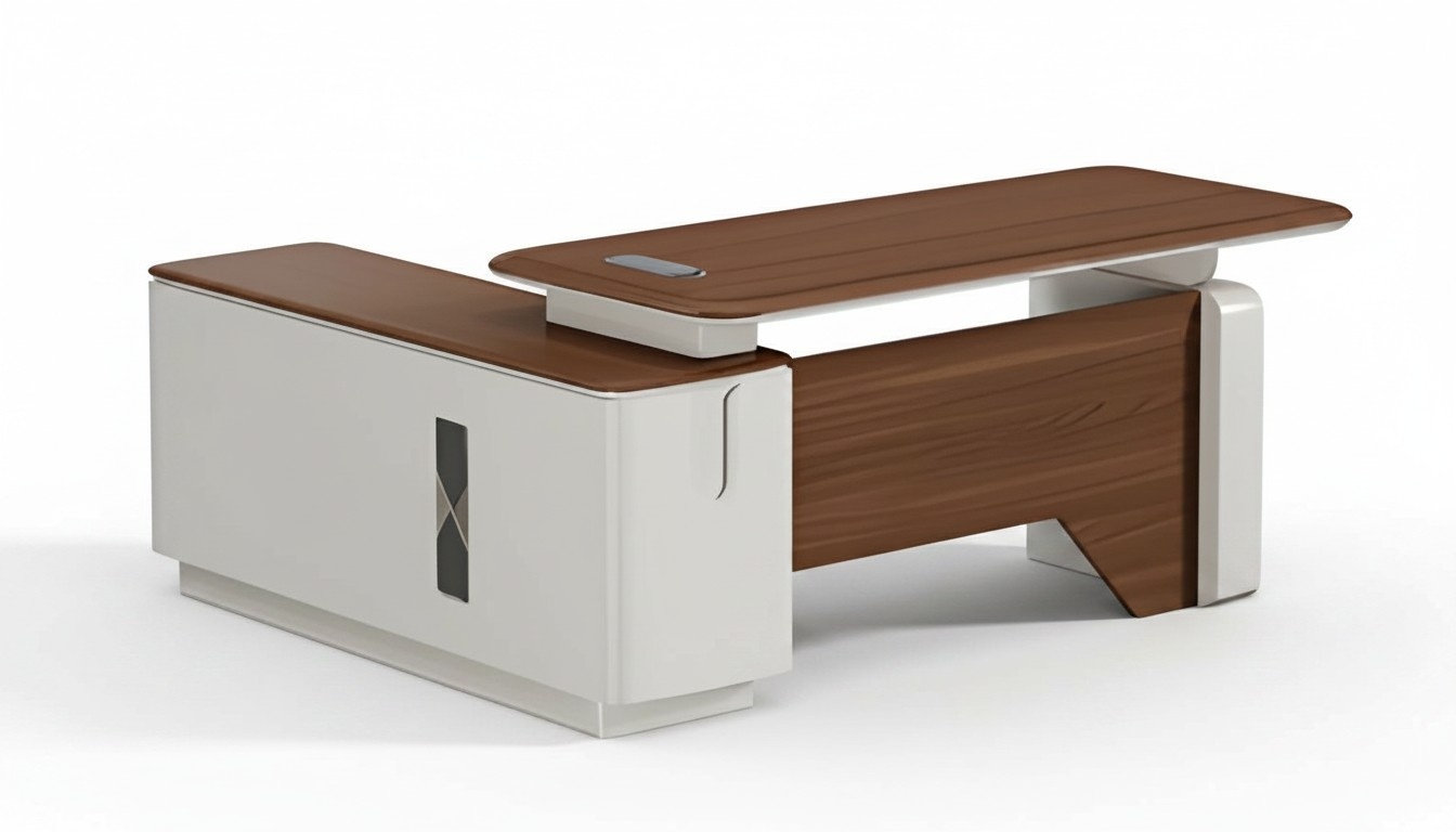 Eckschreibtisch Büro Tisch Office modern Holz Arbeitszimmer