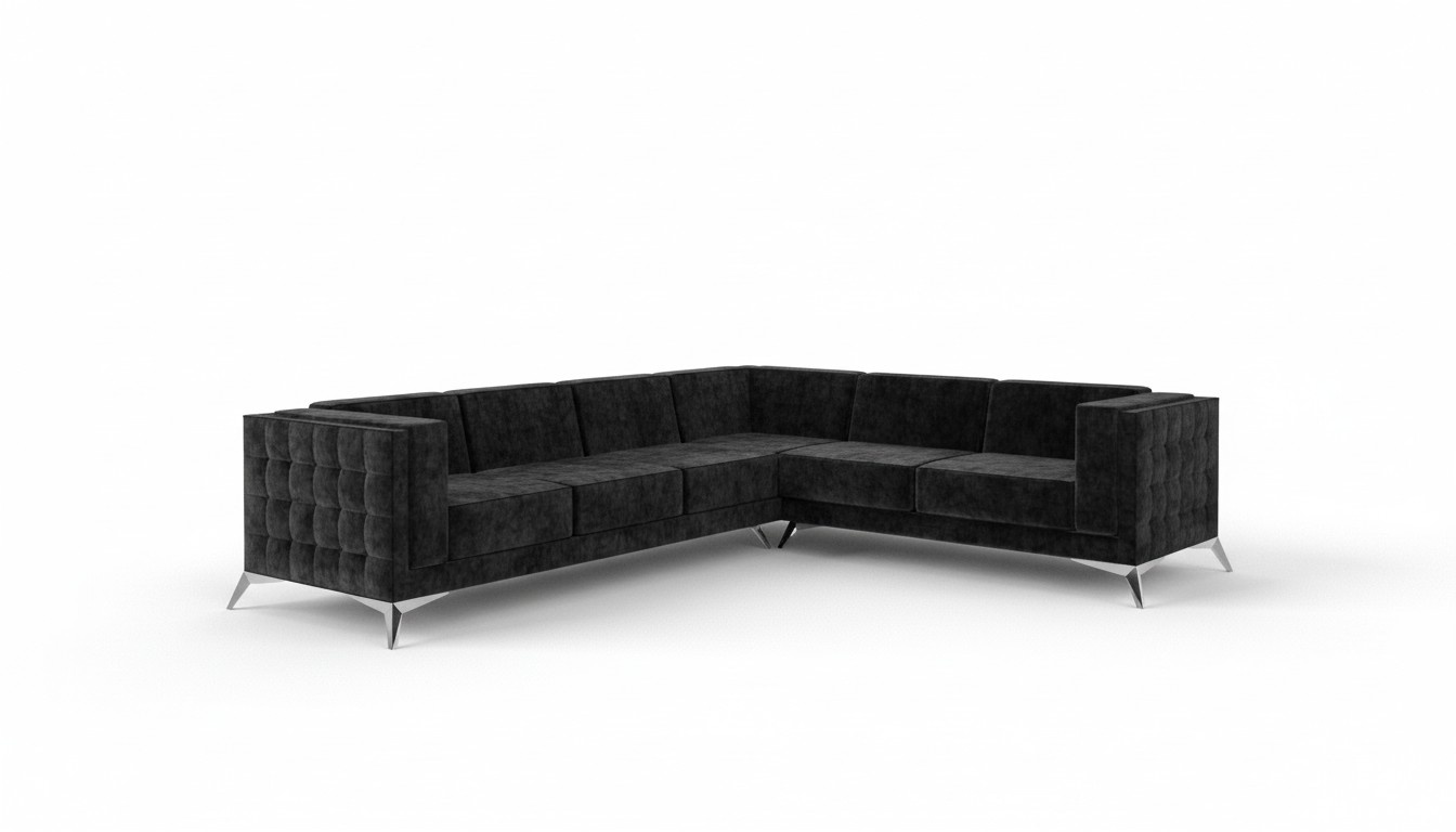 Ecksofa Chesterfield Sofa Polstergarnitur Couch Wohnlandschaft L-form Design Neu
