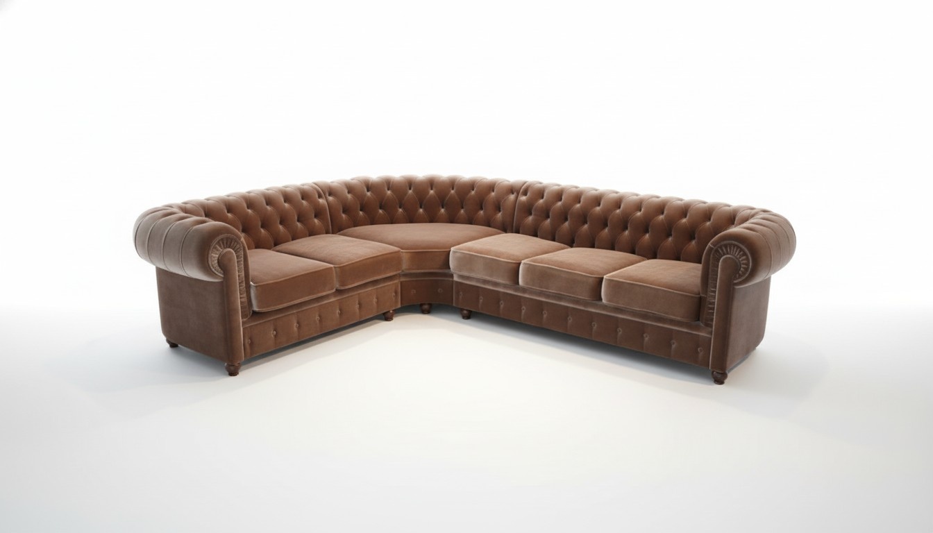 Ecksofa Chesterfield Sofagarnitur Ecke Eck Couch Polster Sitz Sofa Garnitur Neu