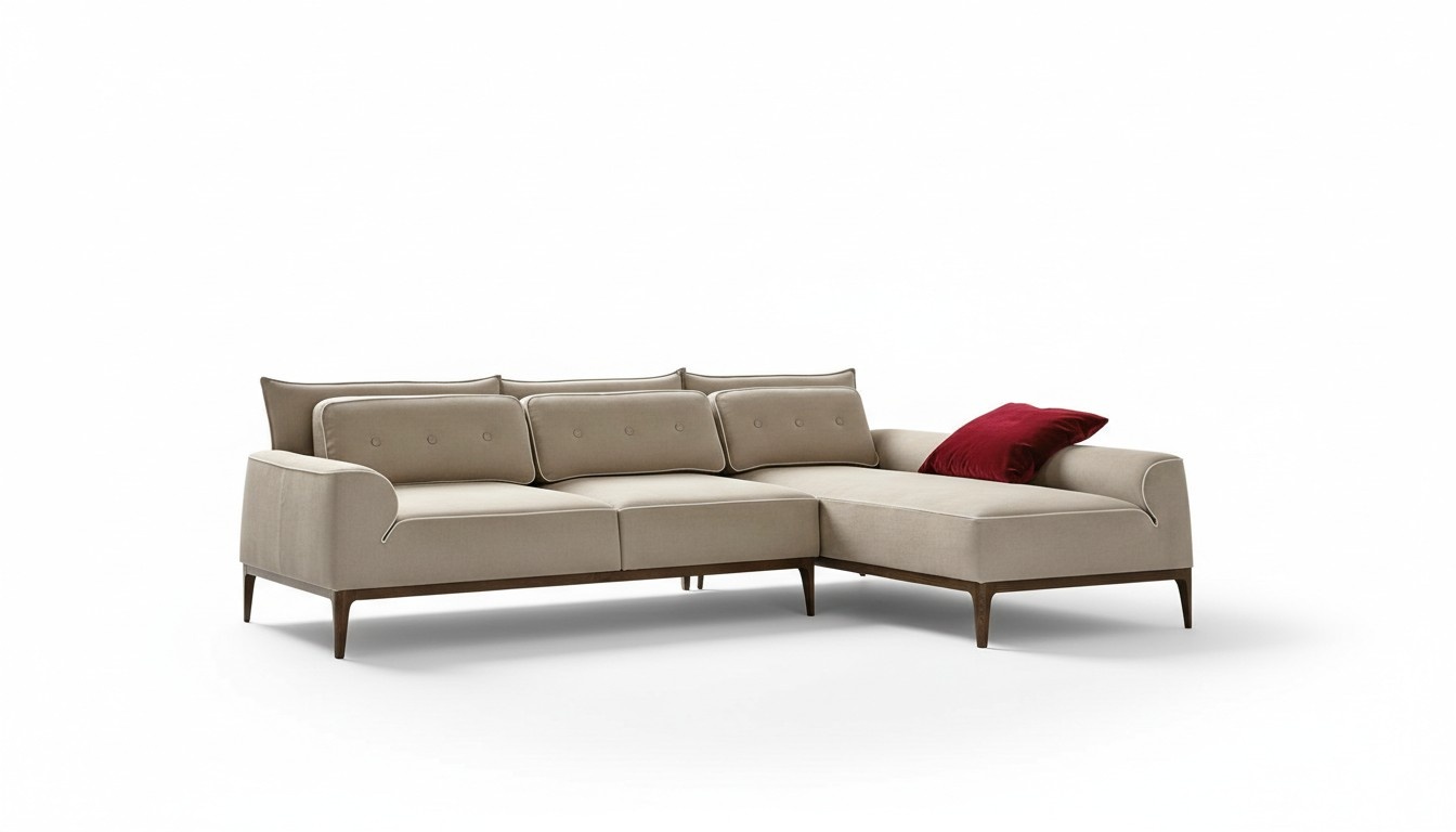 Ecksofa L Form Couch Luxus Möbel Sofa Grau Design Wohnzimmer Möbel Italienische