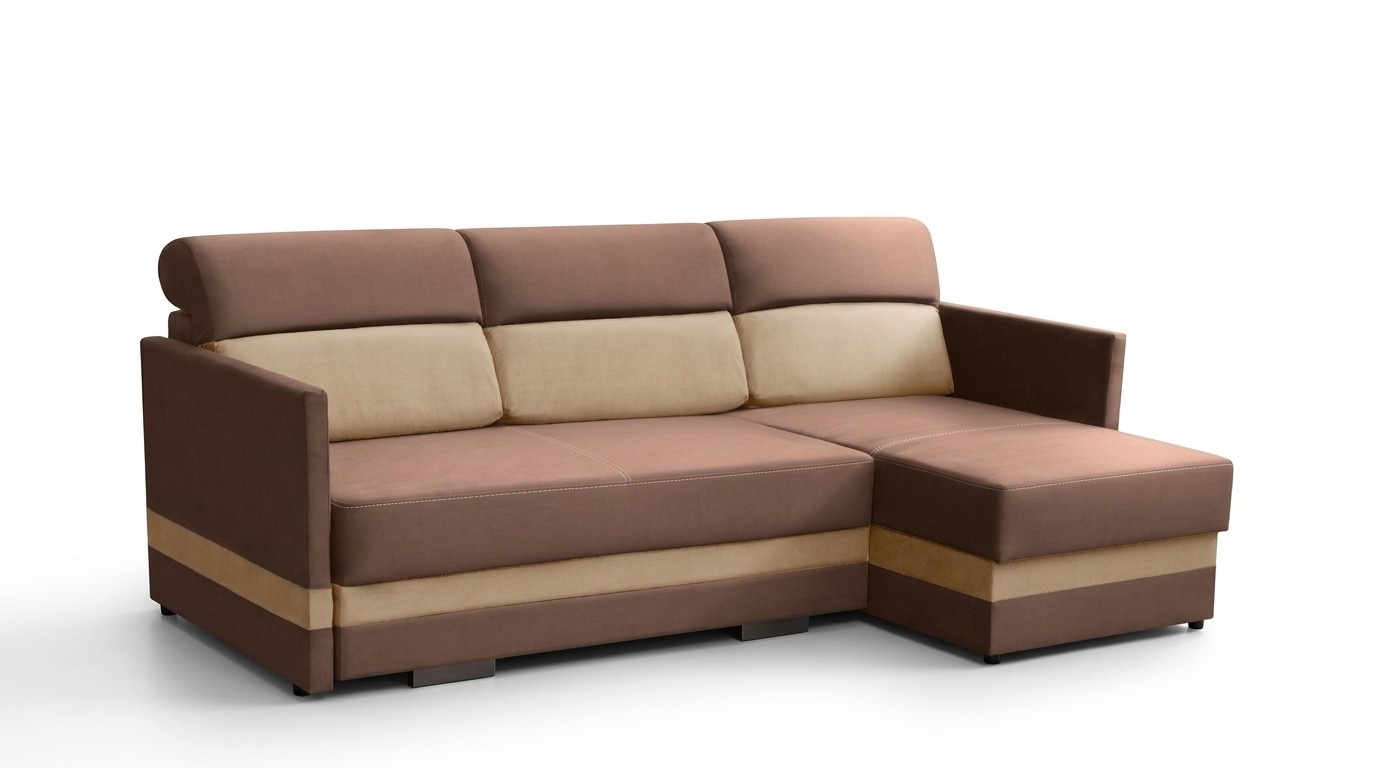 Ecksofa mit Schlaffunktion Bettfunktion Kasten Bett Sofa Wohnlandschaft