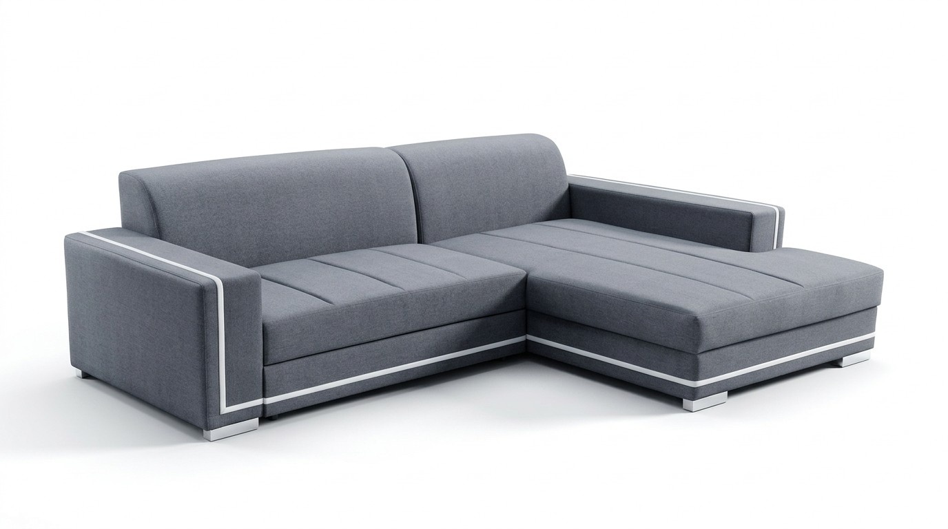 Ecksofa mit Schlaffunktion Bettfunktion Kasten Sofa Couch Wohnlandschaft Bett