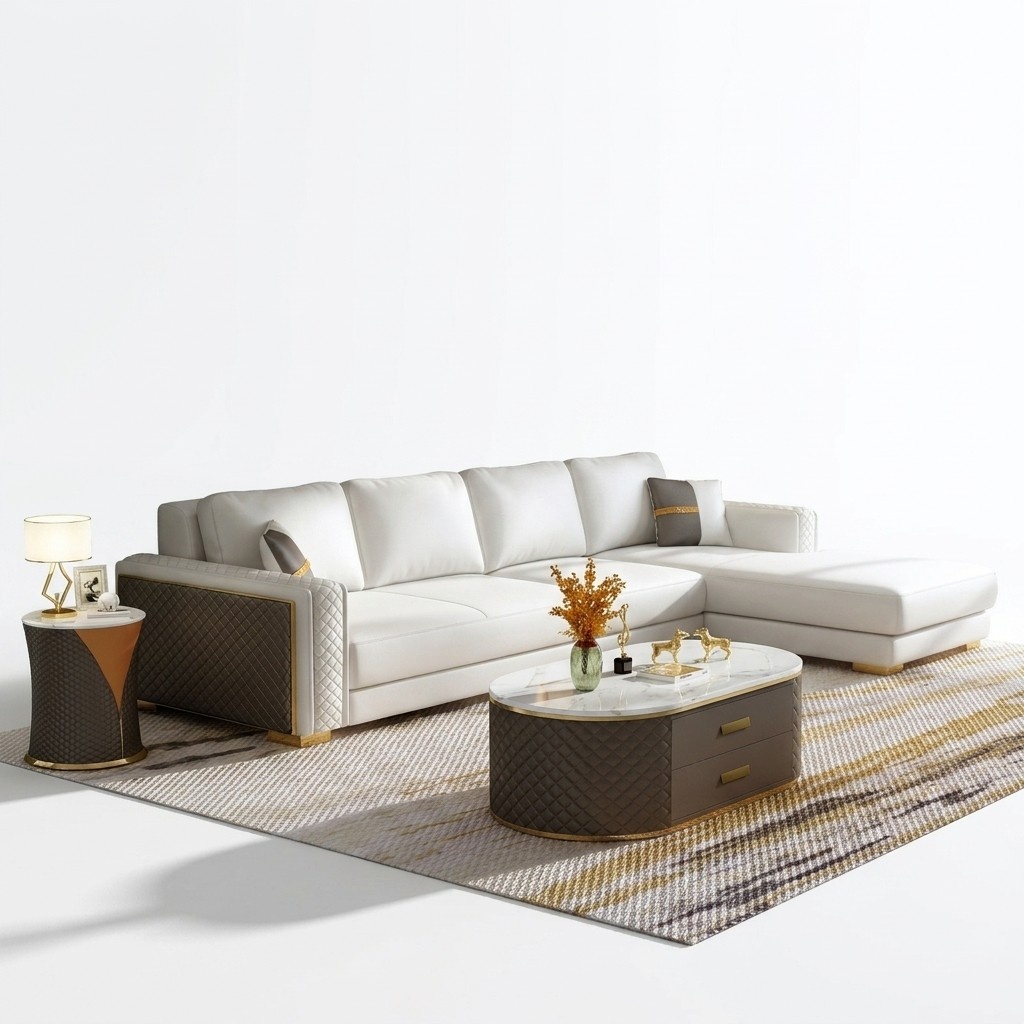 Ecksofa Polster Garnitur Wohnlandschaft L Form Designer Sofa Couch Ecksofa
