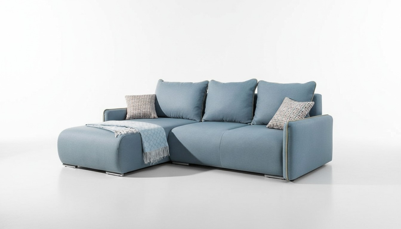 Ecksofa Schlafsofa Sofa Couch Polster Eckgarnitur Bettfunktion Sitz Couchen Neu