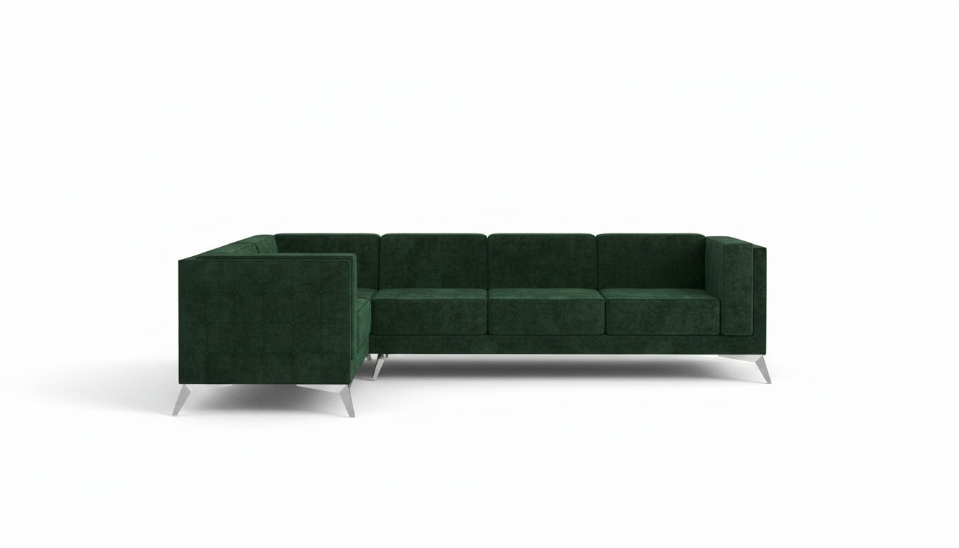 Ecksofa Sofa Couch Polster L Form Wohnlandschaft Sitzgarnitur Sofas Chesterfield