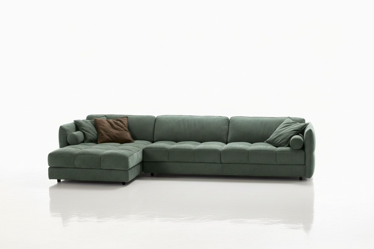 Ecksofa Textil Sofa Polster Ecke Moderne Couch Wohnzimmer L form Design PRIANERA