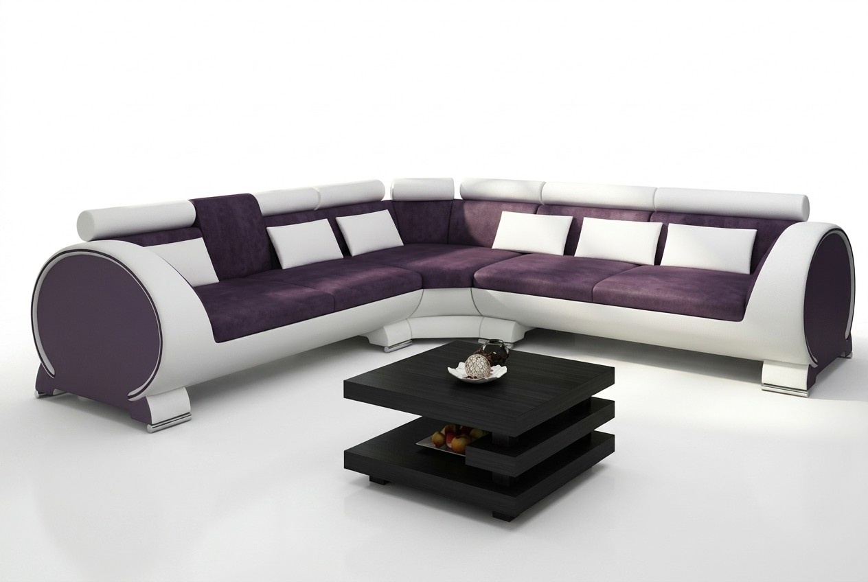 Ecksofa VIGO Couch Sofa Eckgarnitur Ledersofa Leder Textil Stoff LT01 Eckcouch