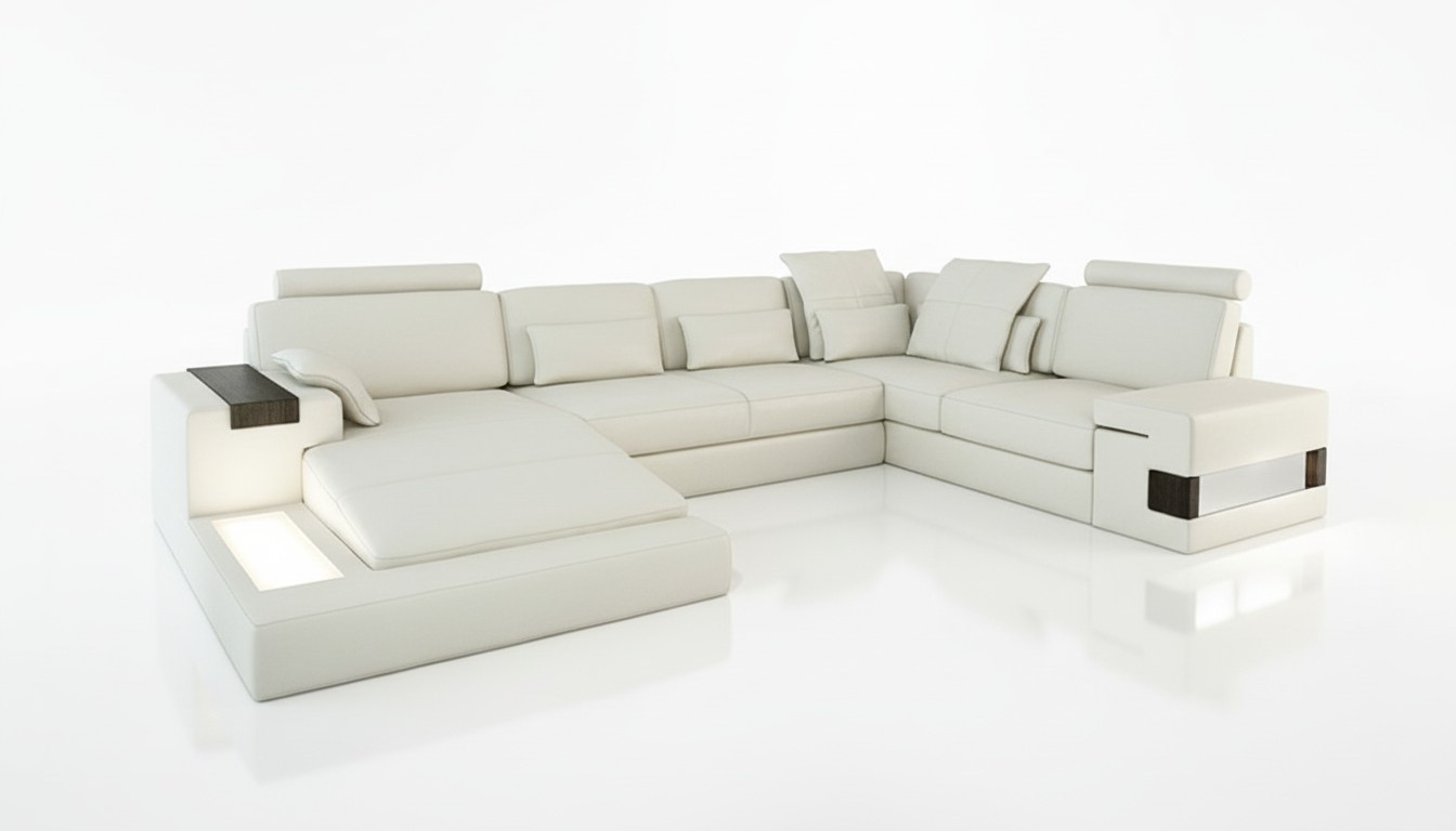 Ecksofa Wohnlandschaft U Form Sofa Eckcouch Couch Design Polster Neu