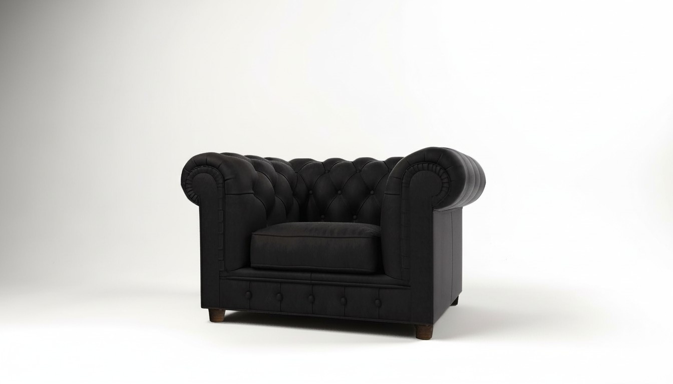 Edler Design Chesterfield Polster Sessel Fernseh Sitz Club Lounge Textil Leder