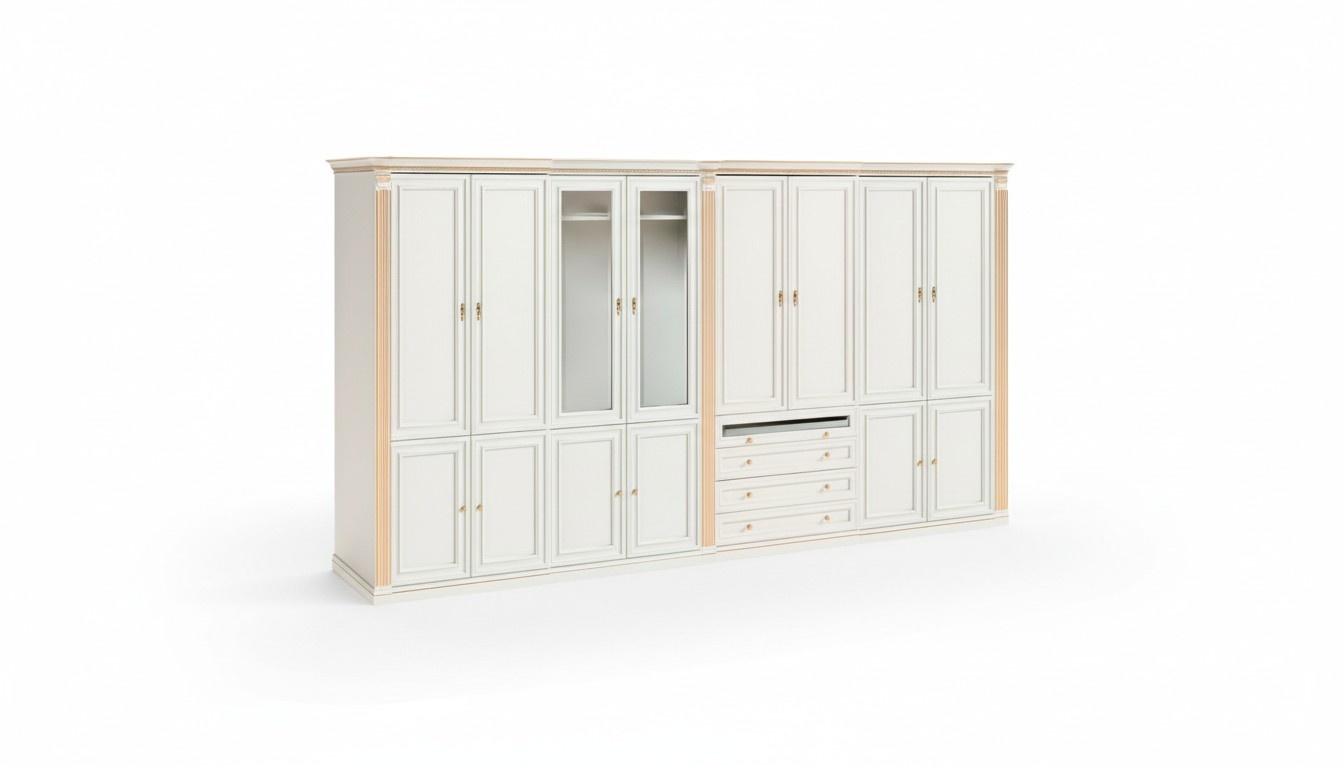Edler Schlafzimmer Kleiderschrank Designer Holz Moderne Eckschränke