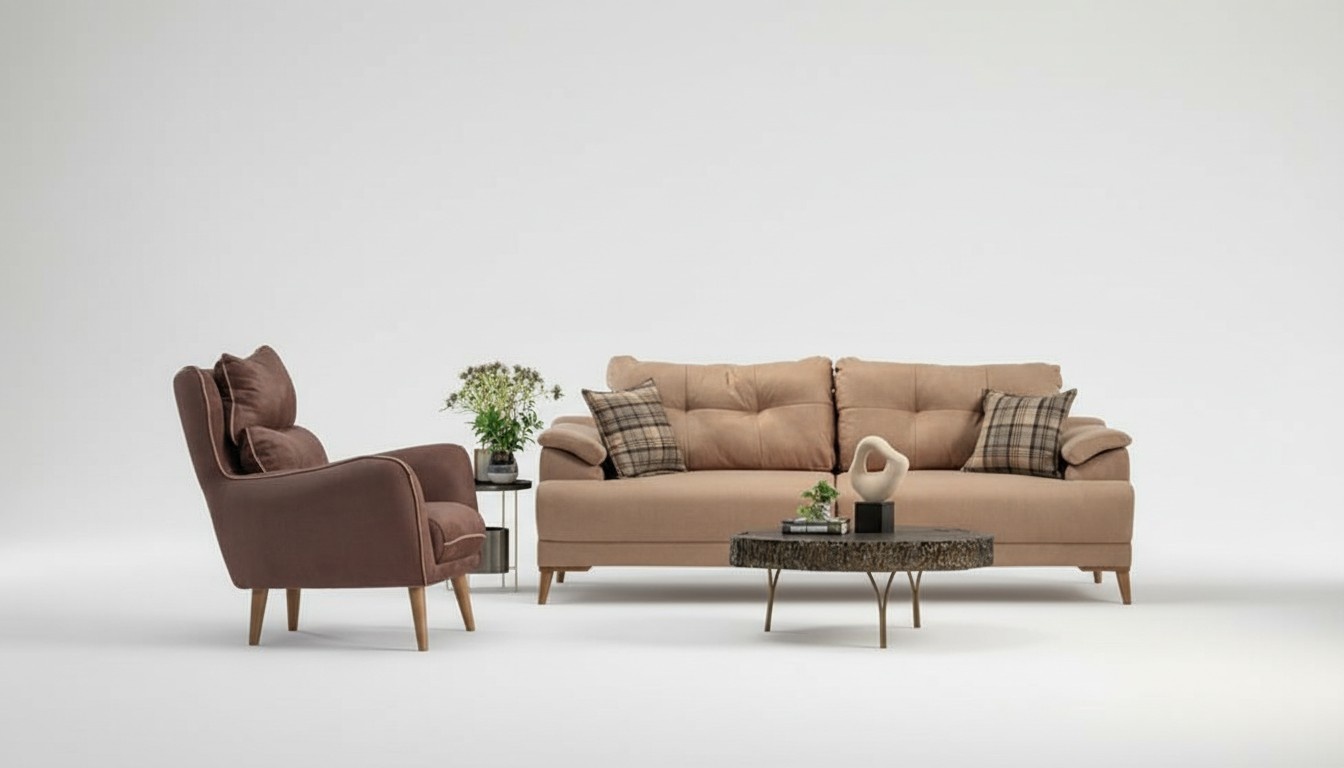 Elegante Sofagarnitur 3+1 Sitzer Komfort und Moderner Stil für Ihr Wohnzimmer