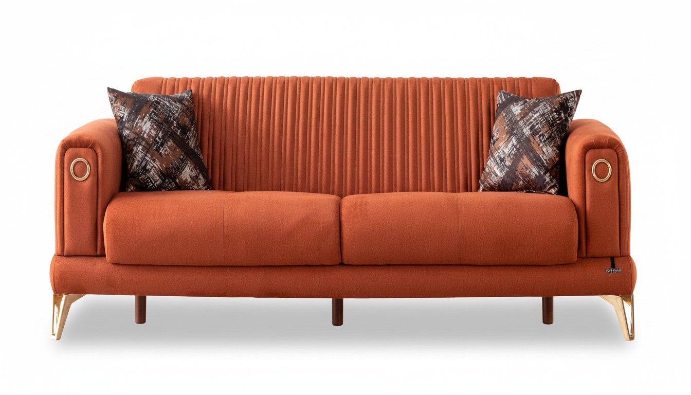 Elegante Sofagarnitur 3-Sitzer Modernes Design für stilvollen Wohnkomfort