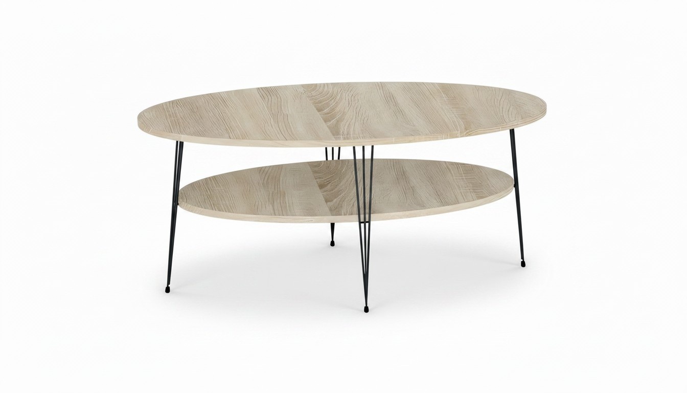 Eleganter brauner Couchtisch aus Holz mit modernem Design