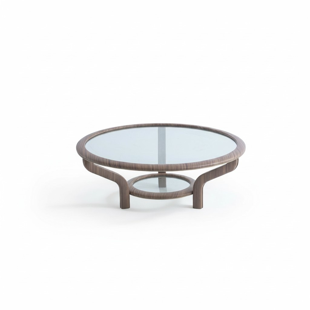 Eleganter brauner Couchtisch aus Holz für modernes Wohnzimmer