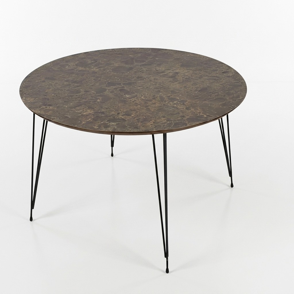 Eleganter brauner Couchtisch aus Holz im modernen Stil