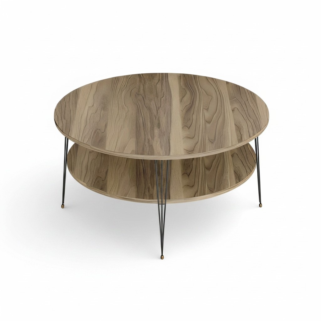 Eleganter brauner Couchtisch aus Holz