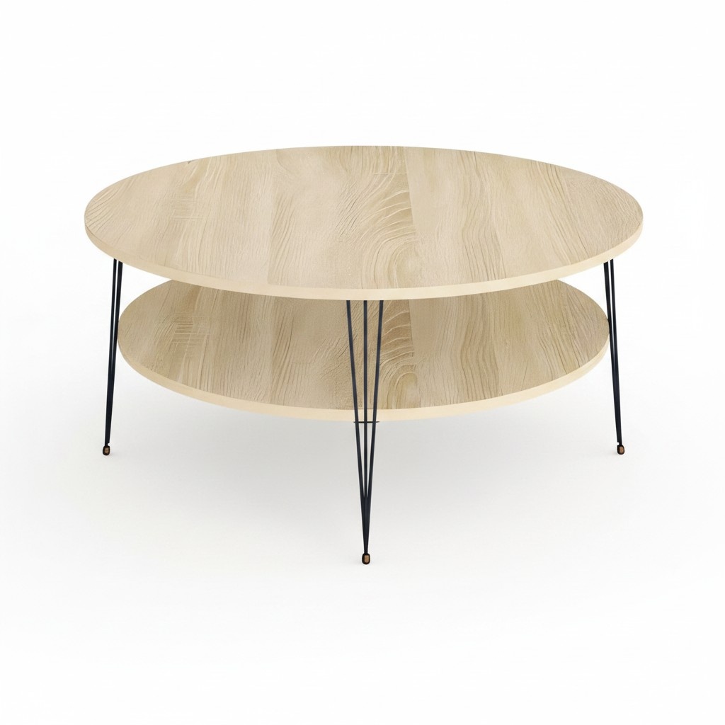 Eleganter brauner Couchtisch aus Holz mit stilvollem Design