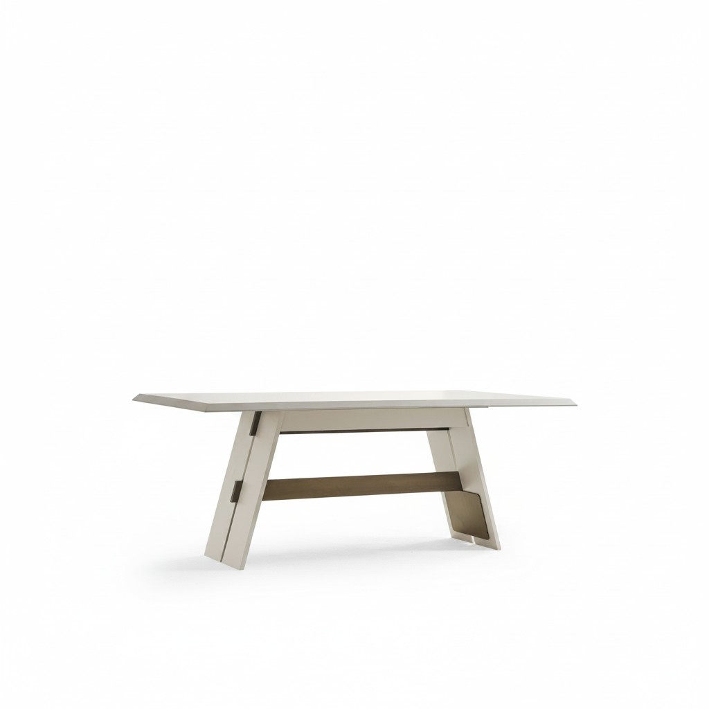 Eleganter Esstisch aus Holz in Beige für stilvolle Essbereiche