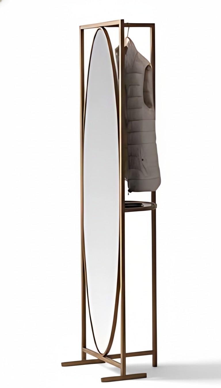 Eleganter Kleiderständer mit Spiegel – ideal für Flur oder Schlafzimmer