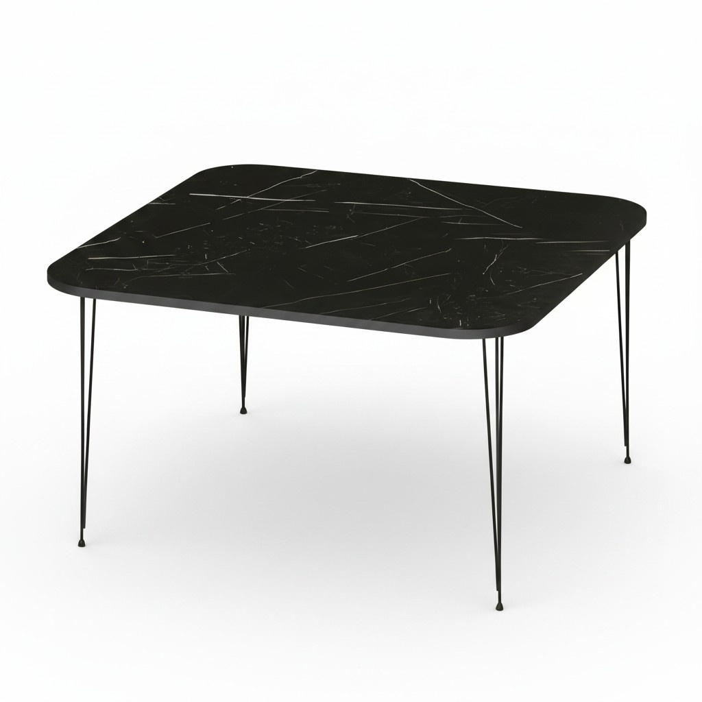 Eleganter schwarzer Couchtisch aus Holz mit modernem Design
