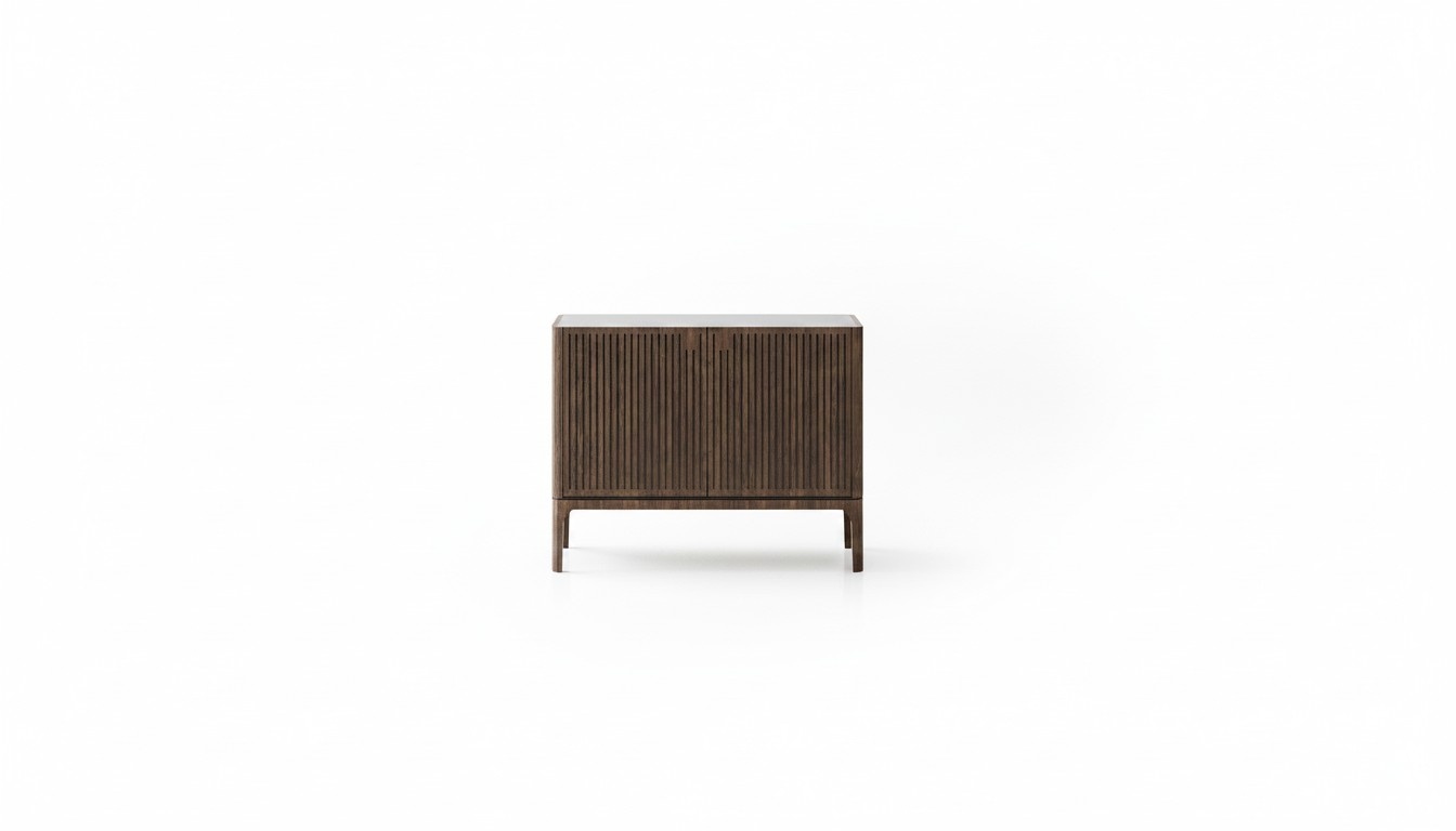 Elegantes braunes Holz Sideboard im modernen Design