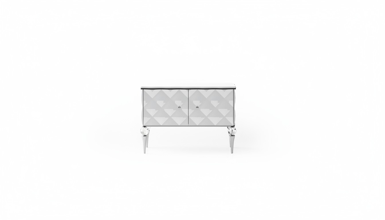 Elegantes weißes Holzsideboard im modernen Design