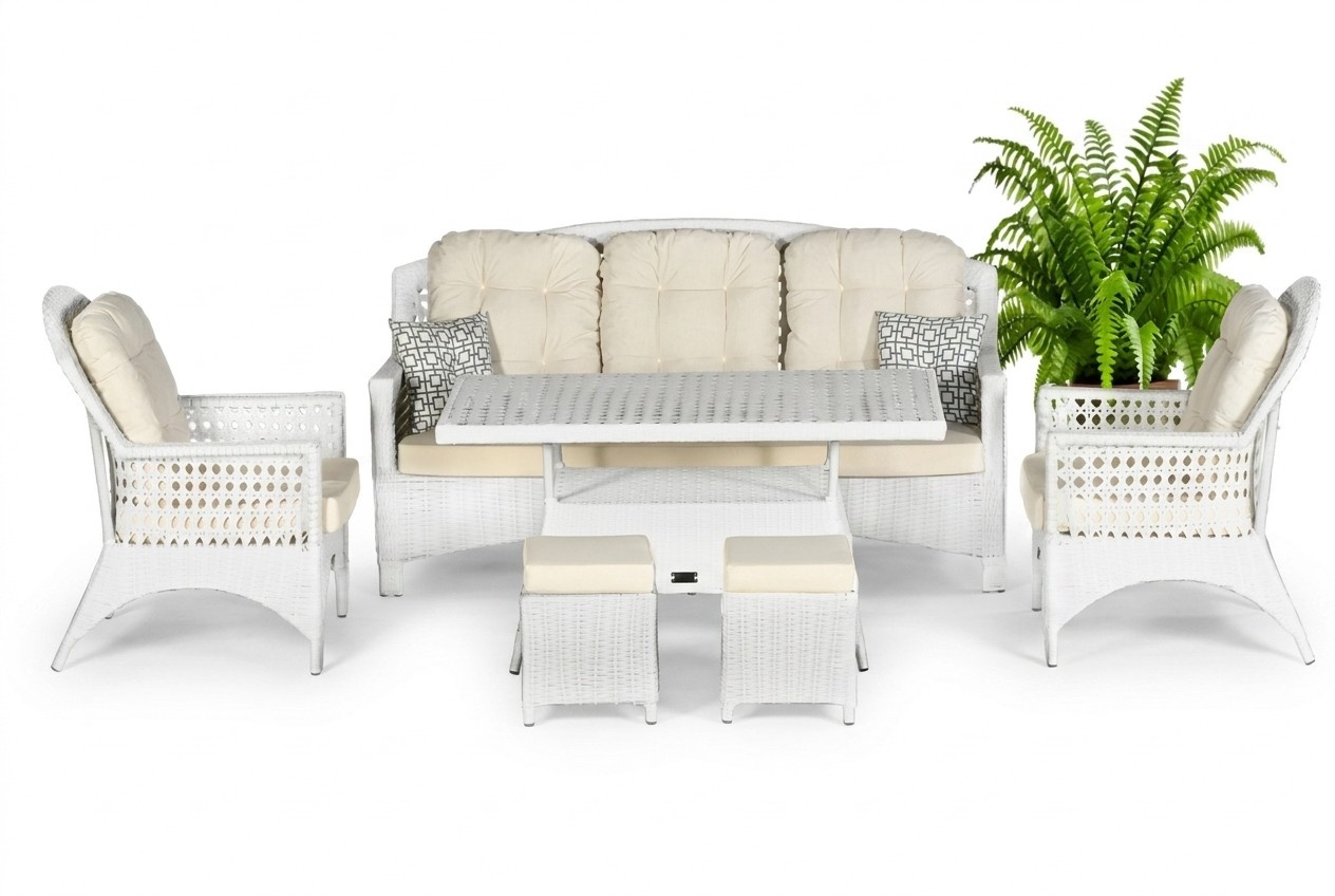 Eleganz GartenMöbel Sofa Sessel Couchtisch Vielseitigkeit Pflegeleichtigkeit