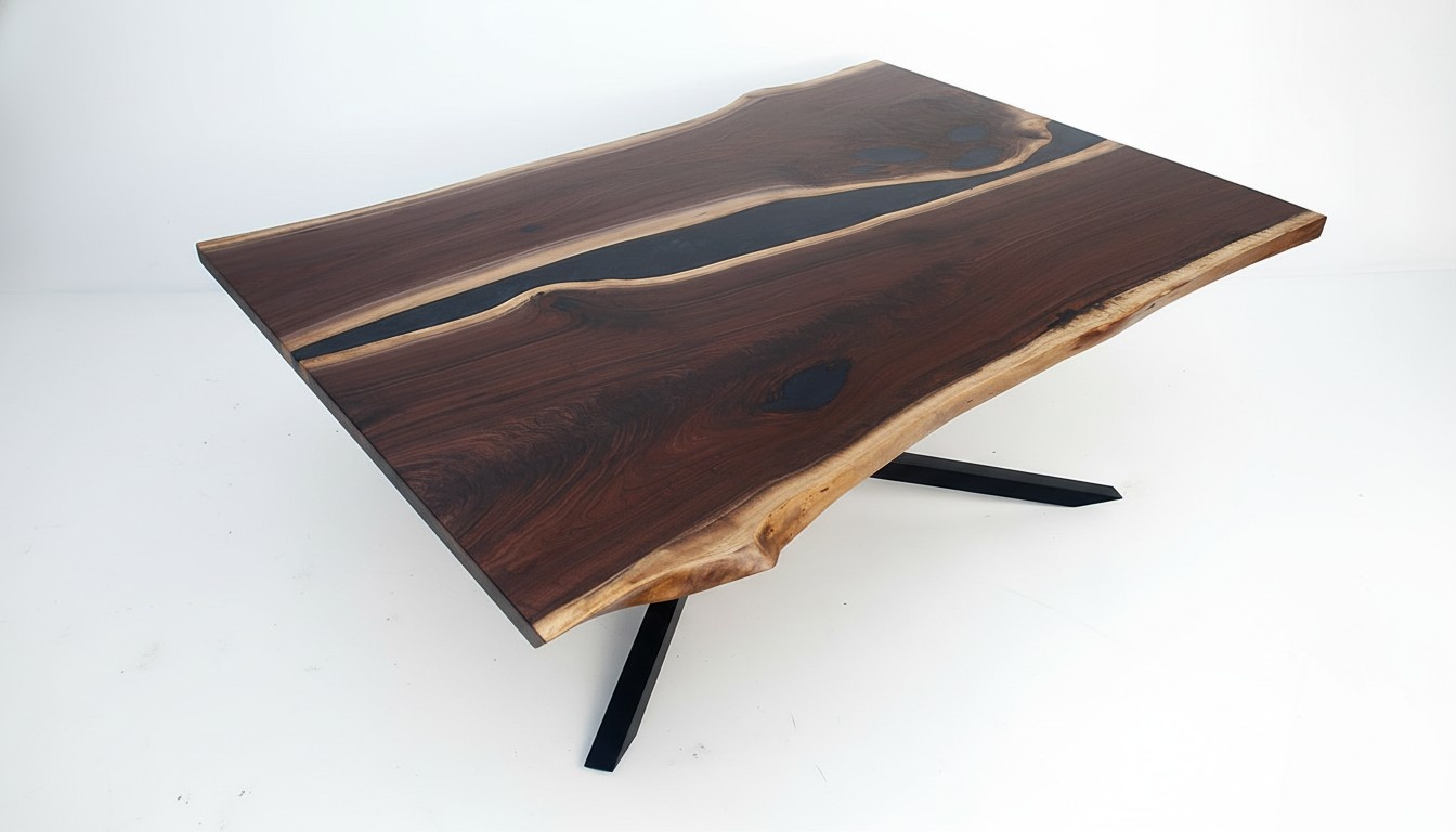 Epoxidharz Maßanfertigung Tisch Epoxy Resin Fluss Echtes Holz Preis 1qm Tische