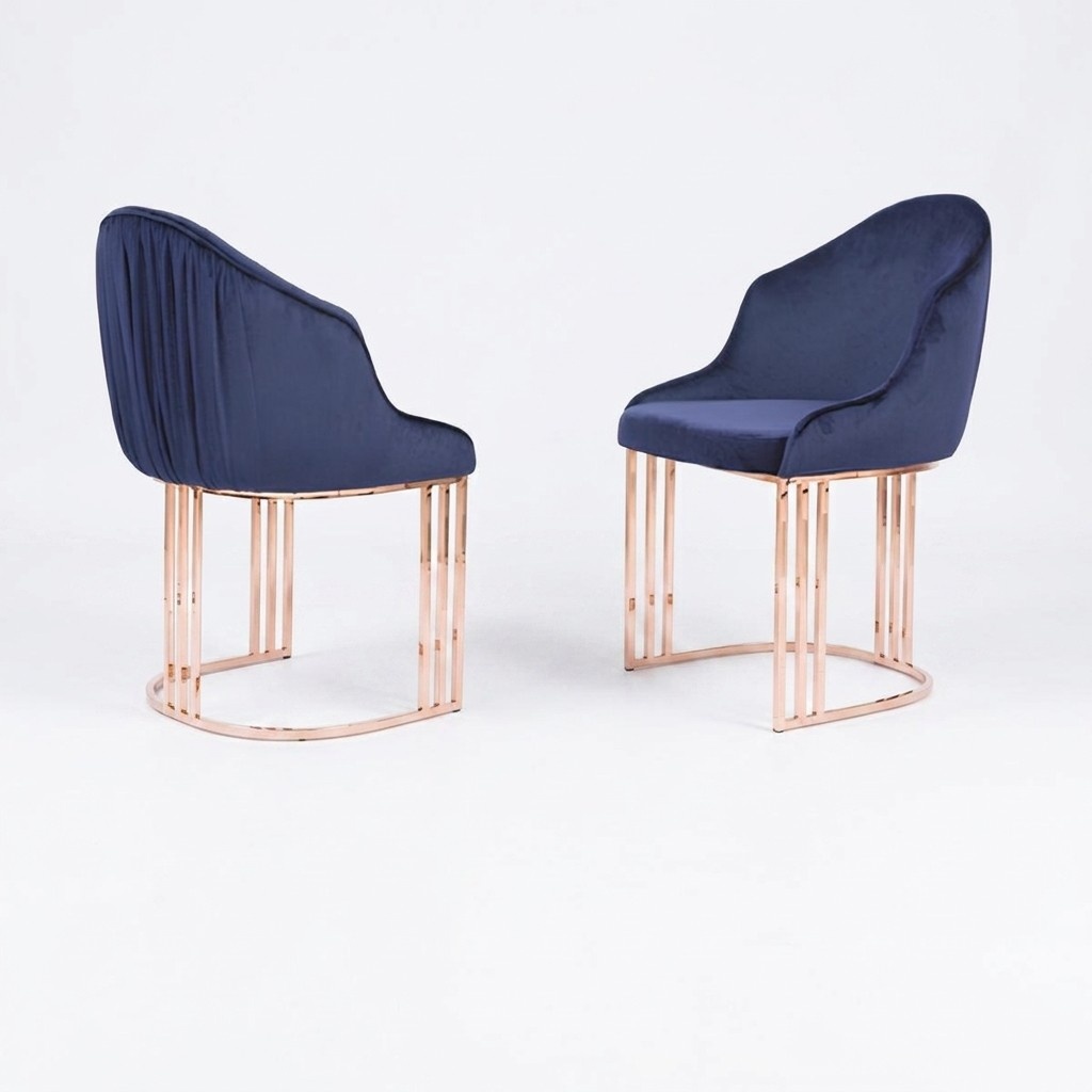 Ess Zimmer 1x Stuhl Stühle Polster Textil Modern Designer Lehn Sitz