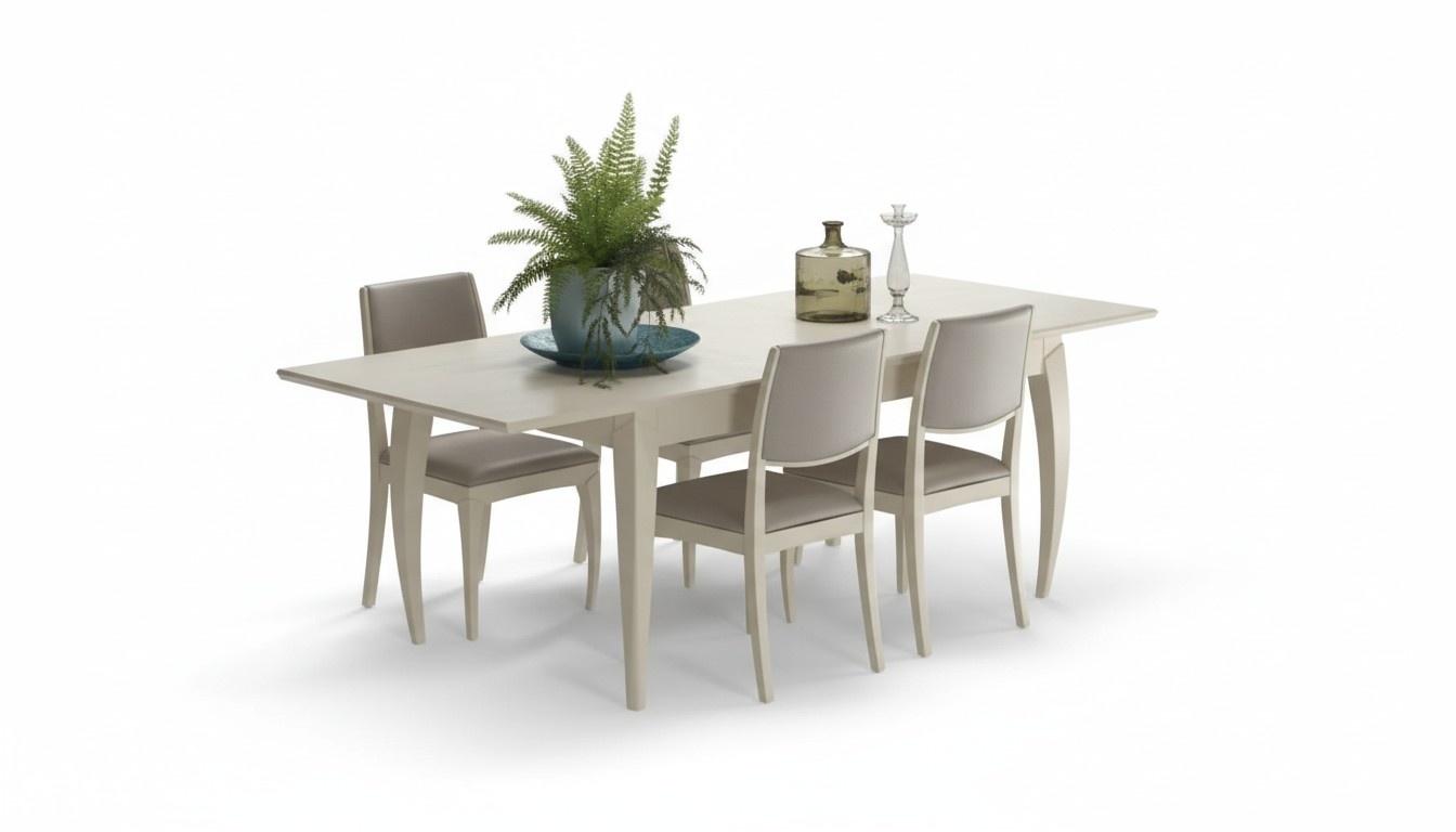 Essgarnitur Esstisch 4 x Stühle Garnitur Holz Essgruppe 5tlg. Tische Neu