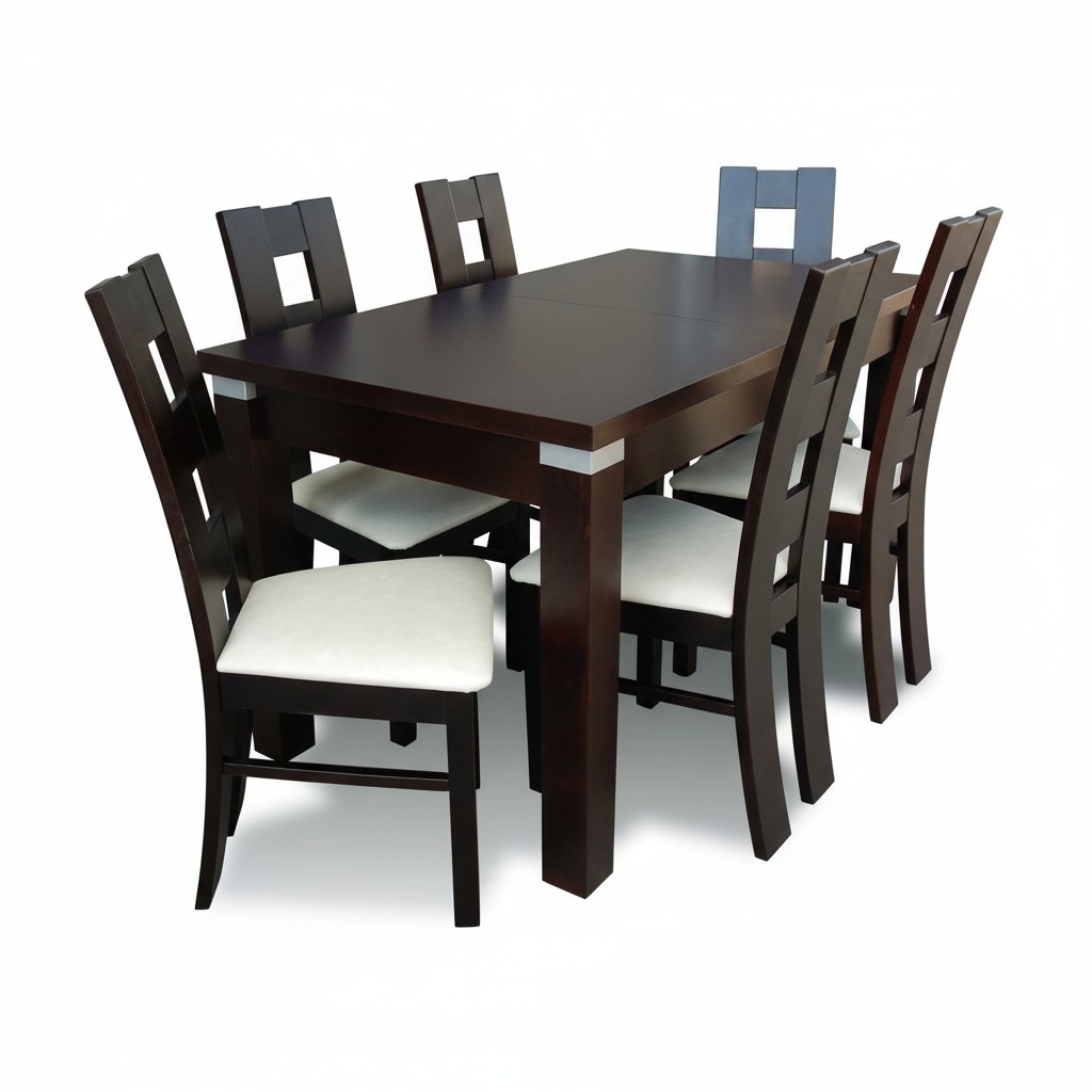 Essgarnitur Esstisch 6 x Stuhl Set Set Garnitur Tisch Essgruppe 7tlg. Tische Neu