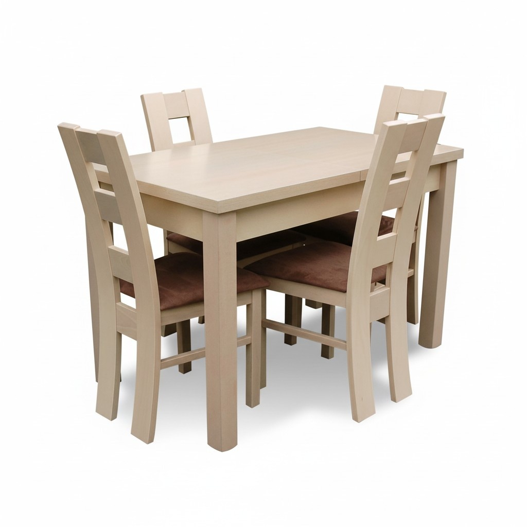 Essgarnituren Designer Esszimmer Set Garnitur Stuhl Tisch 4 Stühle Gruppe 5tlg.