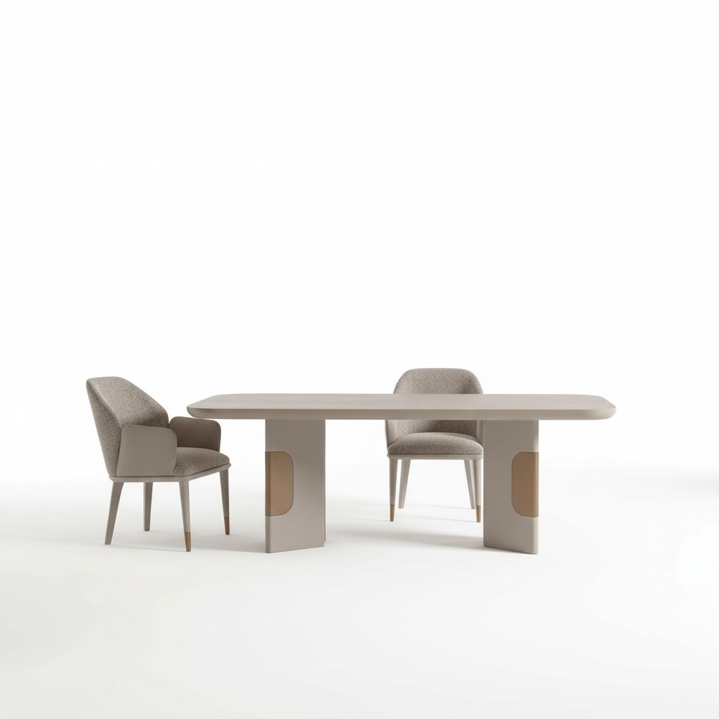 Essgruppe Esszimmer Garnitur Essecke Esstisch Stühle Set 7tlg Beige