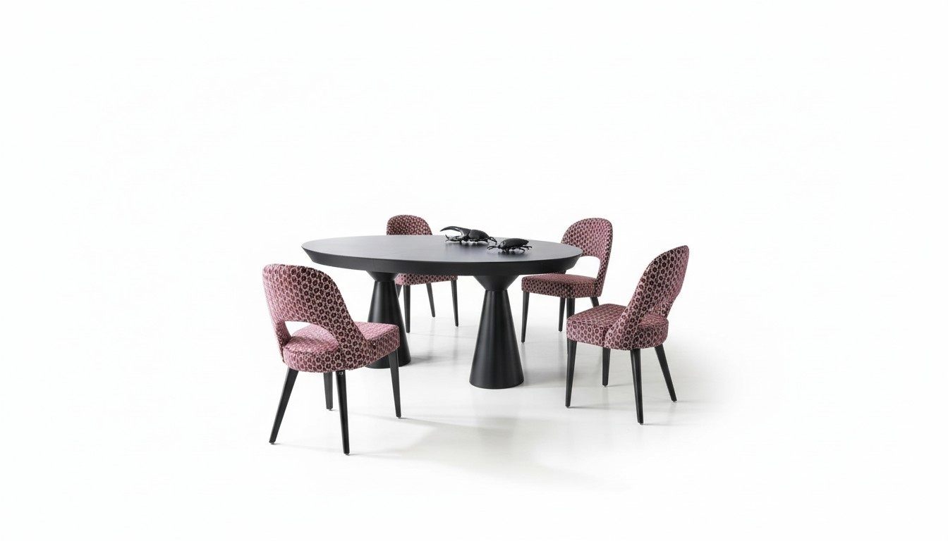 Essgruppe Luxus Esszimmer Esstisch Garnitur Stuhl Sideboard Holz 6tlg