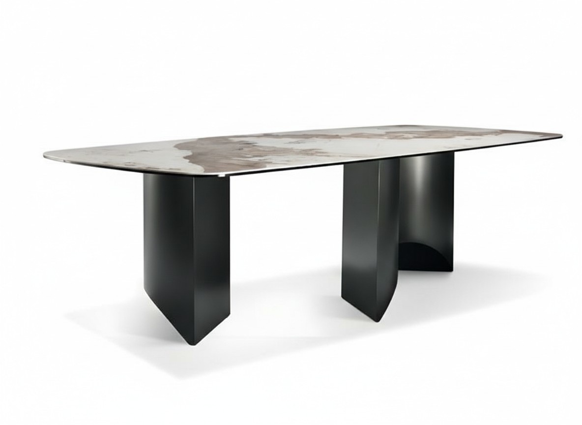 Esstisch Beige Esszimmer Tische Modern Luxus Tisch Elegantes Design