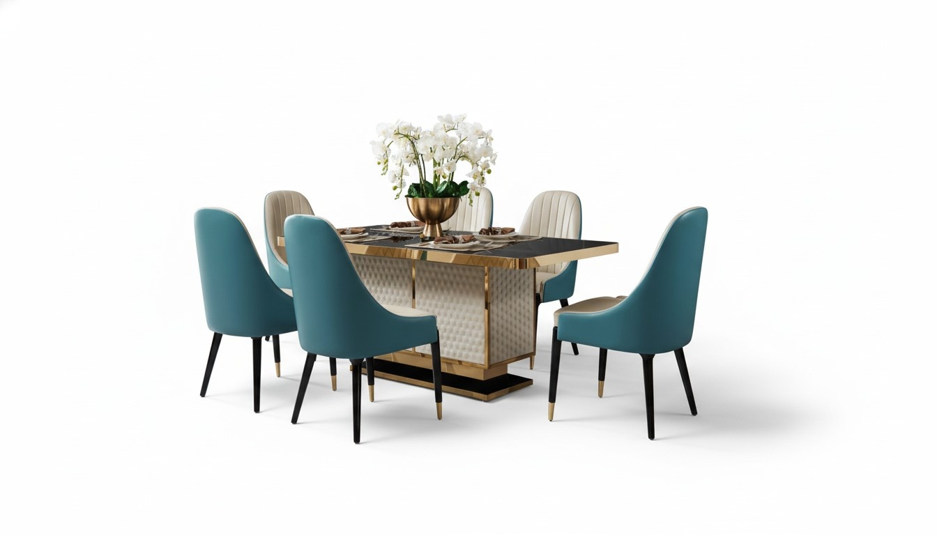 Esstisch Design Tisch Edelstahl Moderne Esszimmer Wohnzimmer Küche Tische 180x90