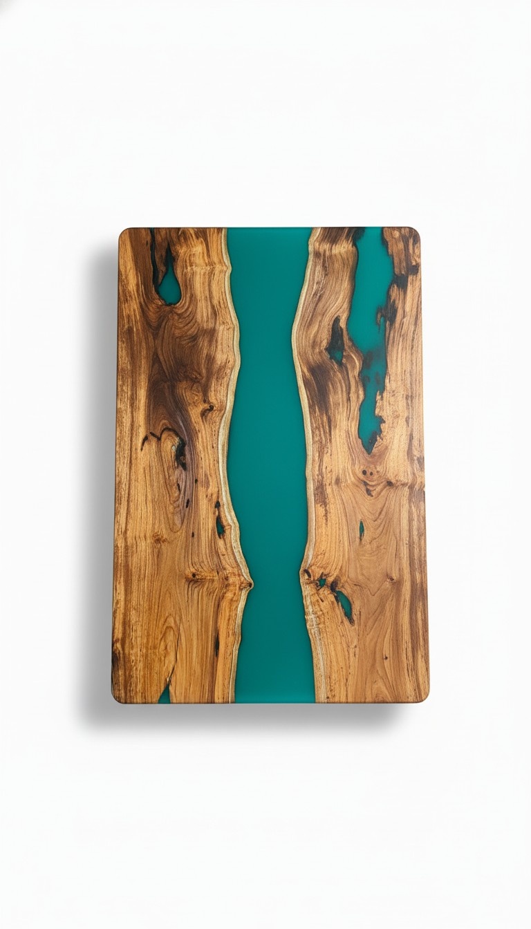 Esstisch Design Tisch Moderne Tische Meer Ozean Fluss Möbel 200x90 Epoxid Harz