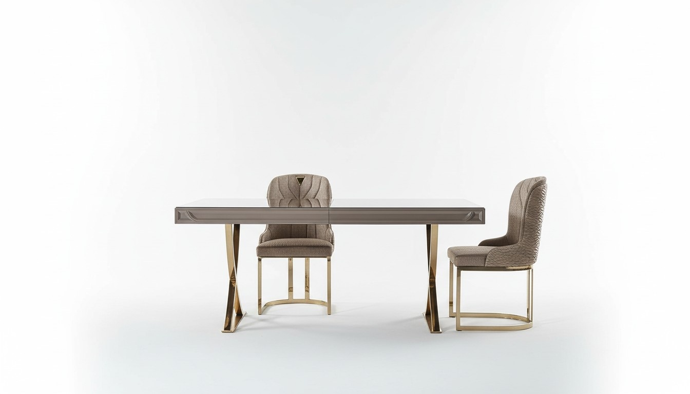 Esstisch Essgruppe Essecke Esszimmer Holz Braun Set 7tlg Stühle Luxus