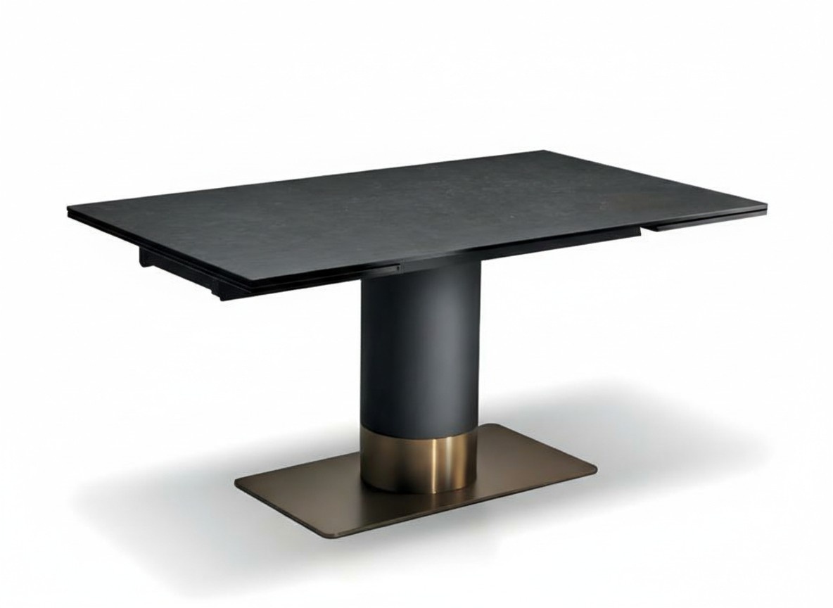 Esstisch Esszimmer Moderne Wohnzimmer Design Holz mit Metall Luxus