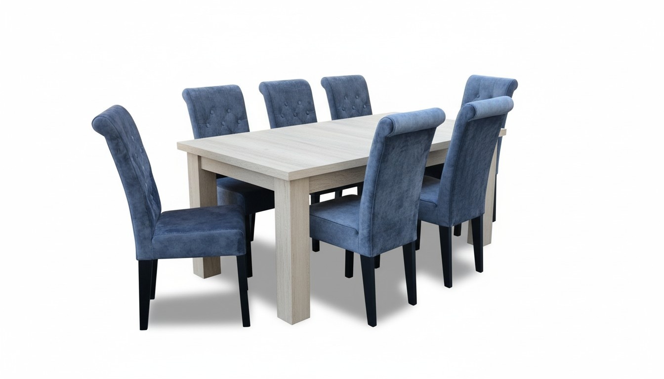 Esstisch Esszimmer Set Essgruppe Klassischer Tisch 7tlg Set Stuhl neu 6x Stühle