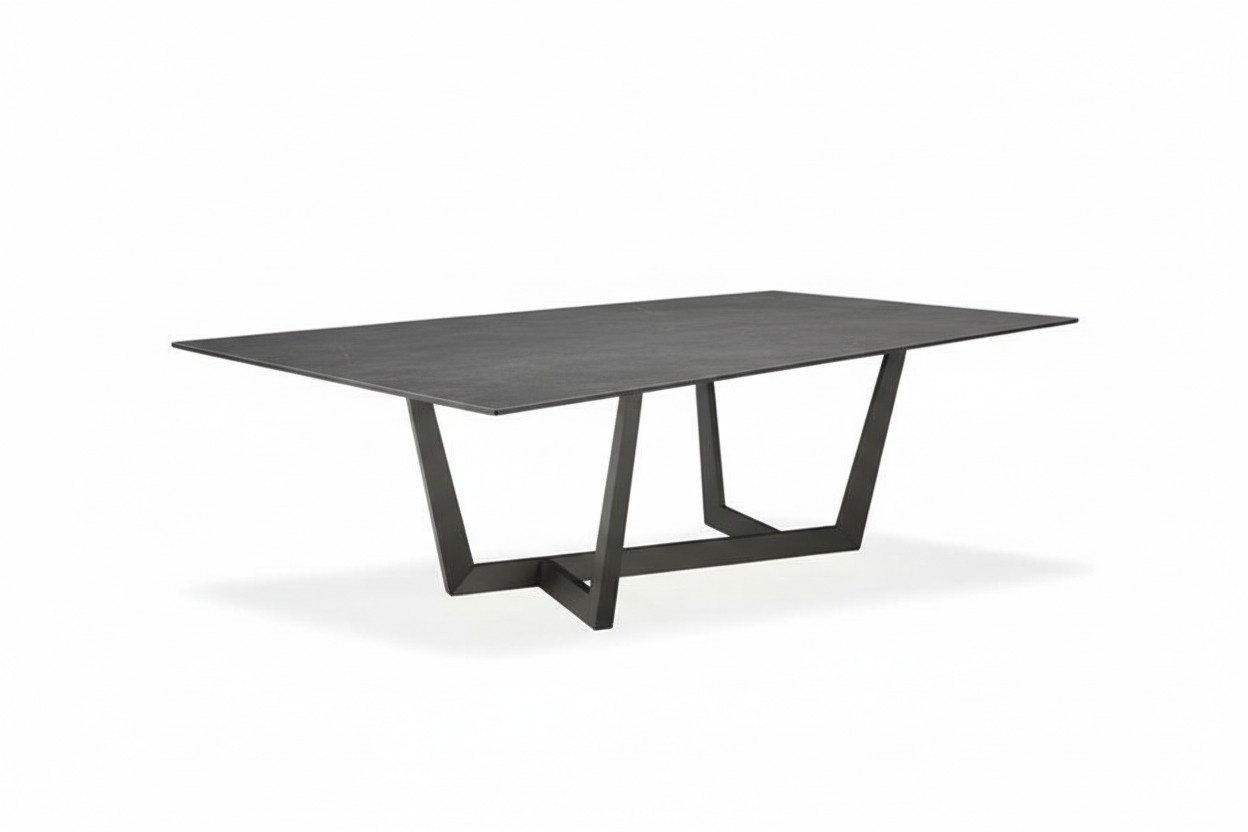 Esstisch Esszimmer Tisch Metall Grau Tische Esstische Möbel Einrichtung