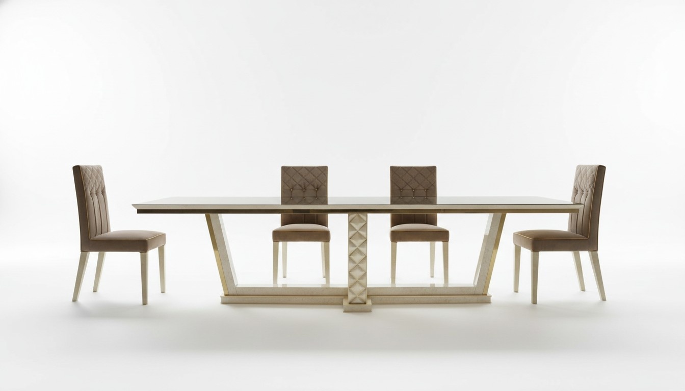 Esstisch Konferrenztisch Tisch XXL Rokoko Barock Jugendstil royal luxus