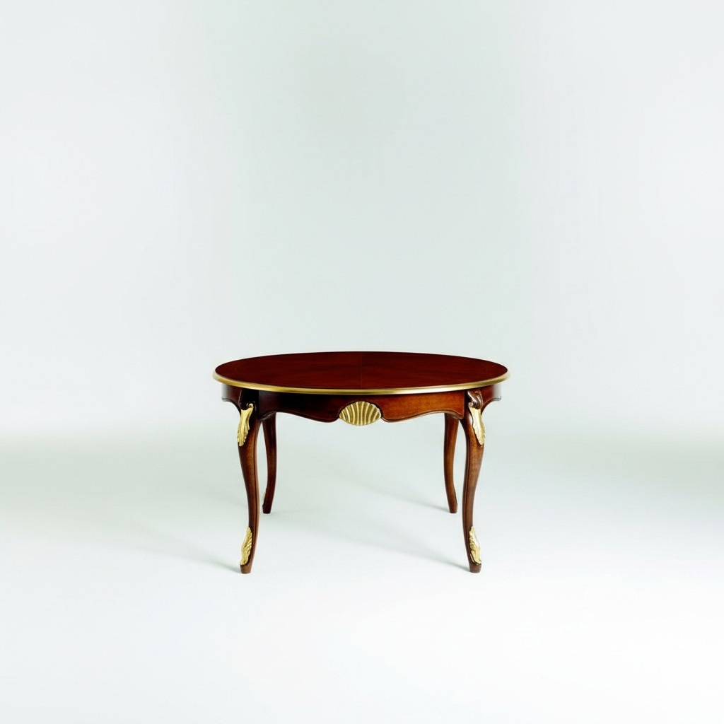 Esstisch Luxus Esszimmer Tische Rund Holz Italienische Möbel Stil Barock Tisch Neu