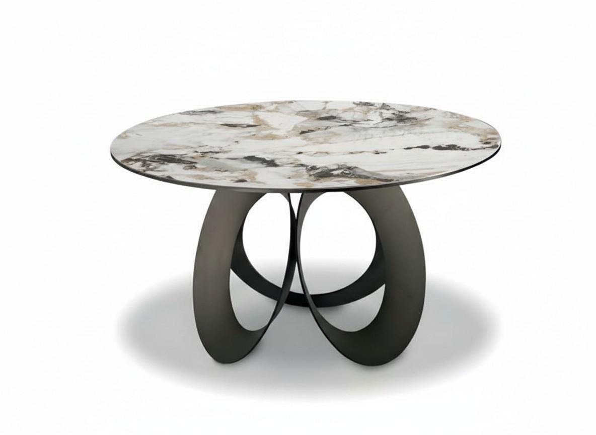 Esstisch Tisch Couchtisch Luxus Möbel Wohnzimmer Design Holztisch Rund Modern