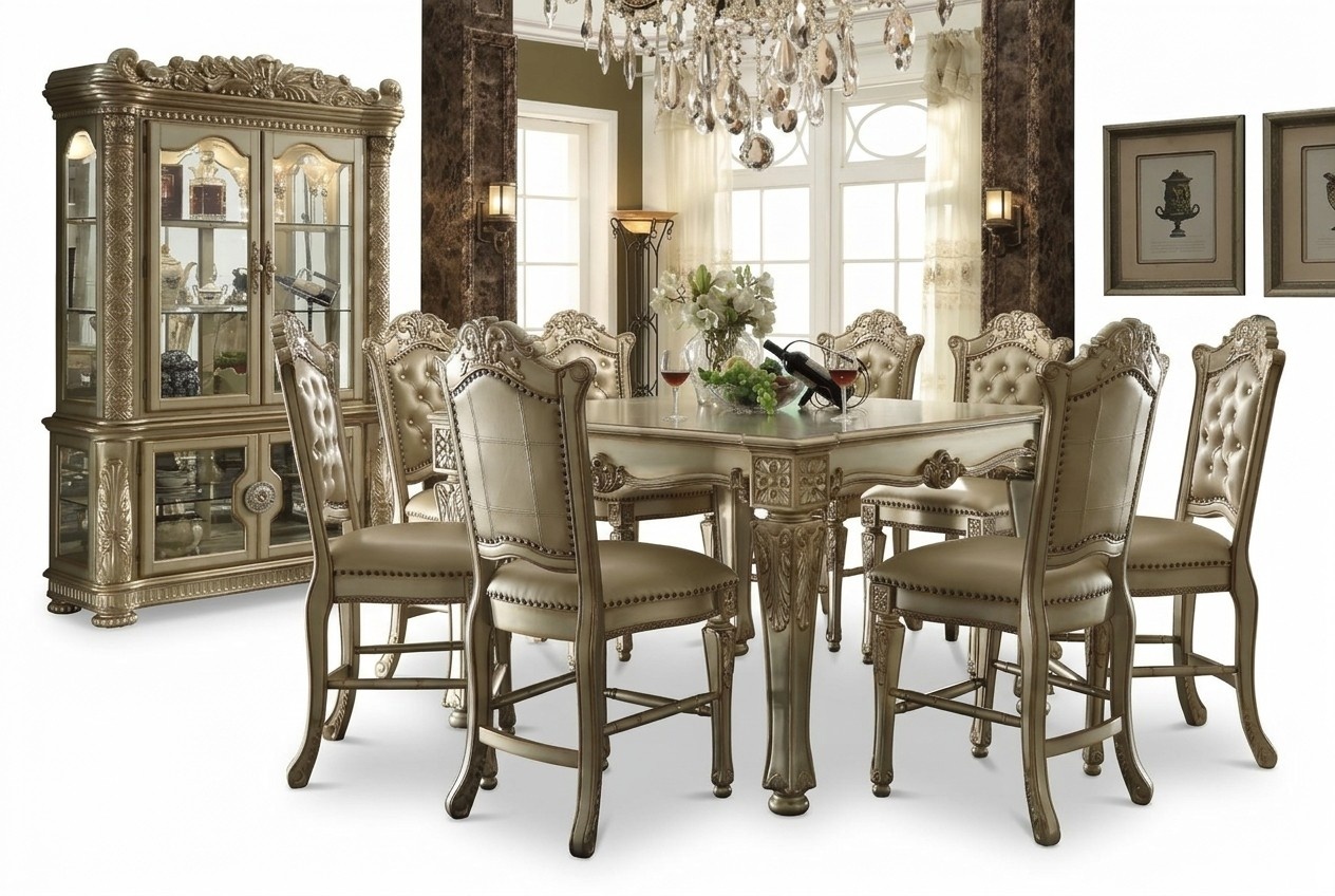 Esstisch Tisch Gruppe Esszimmer Wohnzimmer Garnitur Holz Design Tische Barock