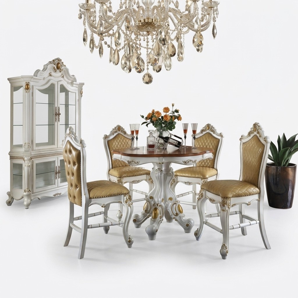 Esstisch Tisch Stühle Vitrine Esszimmer Vitrinen Set Essgruppe 6tlg. Set neu