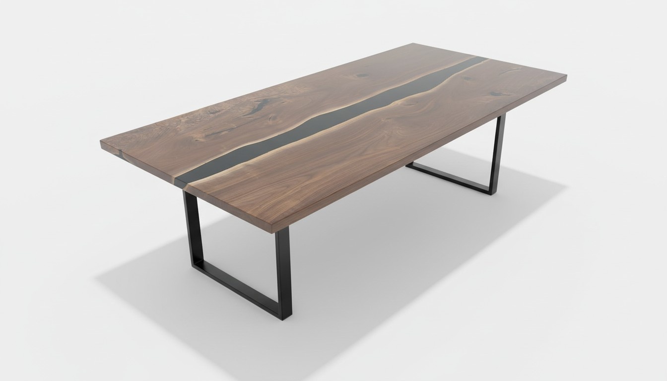 esstisch tische epoxid harz massive möbel epoxy tisch wasserfall echtes holz